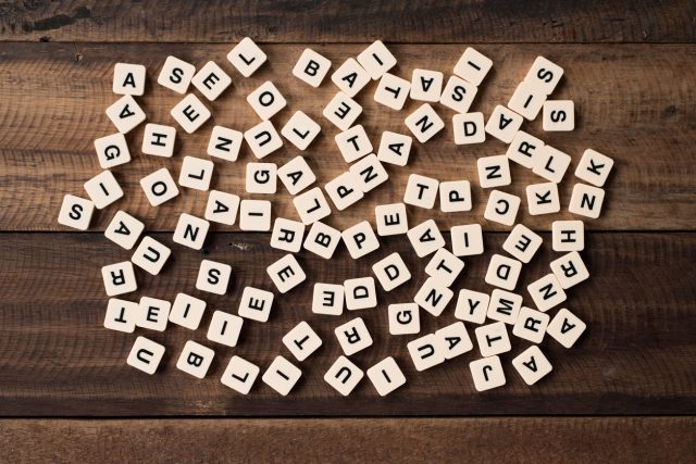 Letters are scattered on a table