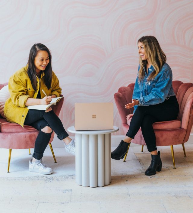 A joyful business meeting